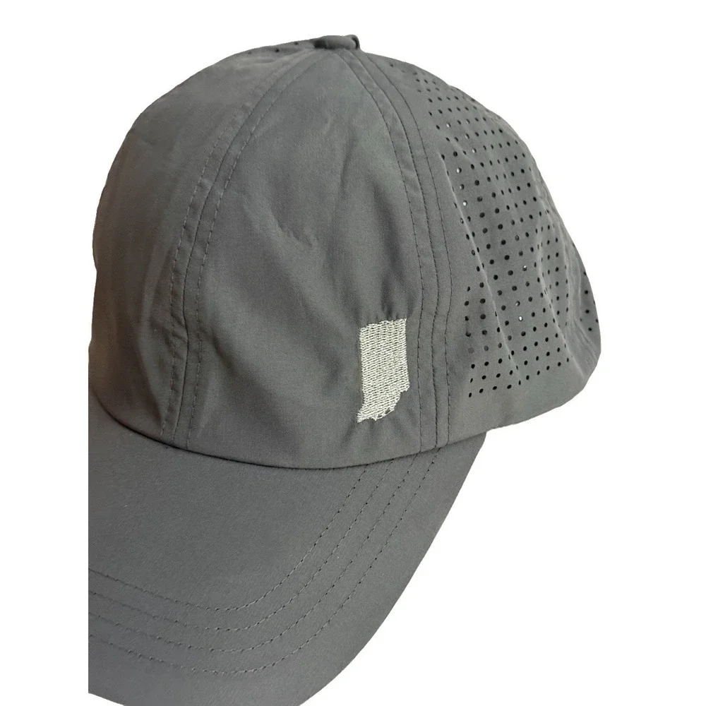 VIMHUE Hat Cap Strap Back Women's sz 57 Gray Mesh Ponytail adjustable Indiana